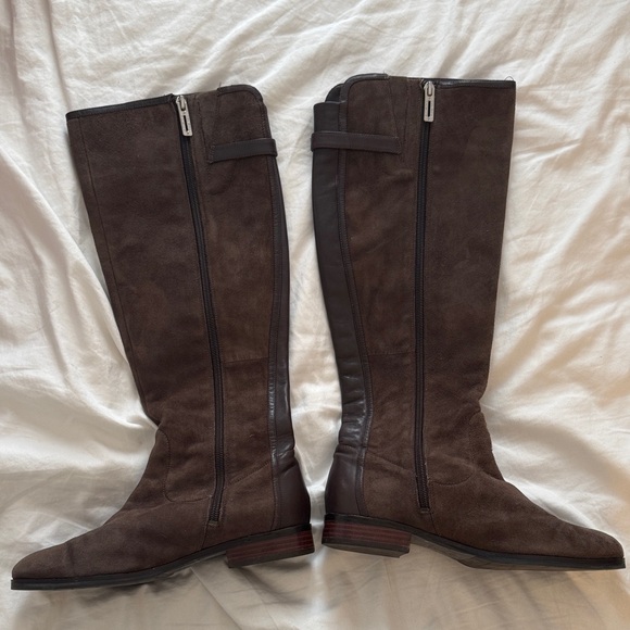 Ivanka Trump Shoes - Ivanka Trump Dark Brown Over the Knee Boots